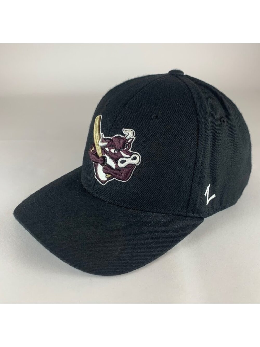 Kansas City T-Bones American Association Black Zephyr Fitted Hat Mens 7 5/8